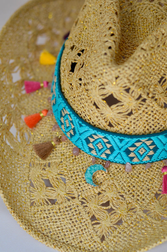 Boho cowgirl · Turquesa y cuarzos